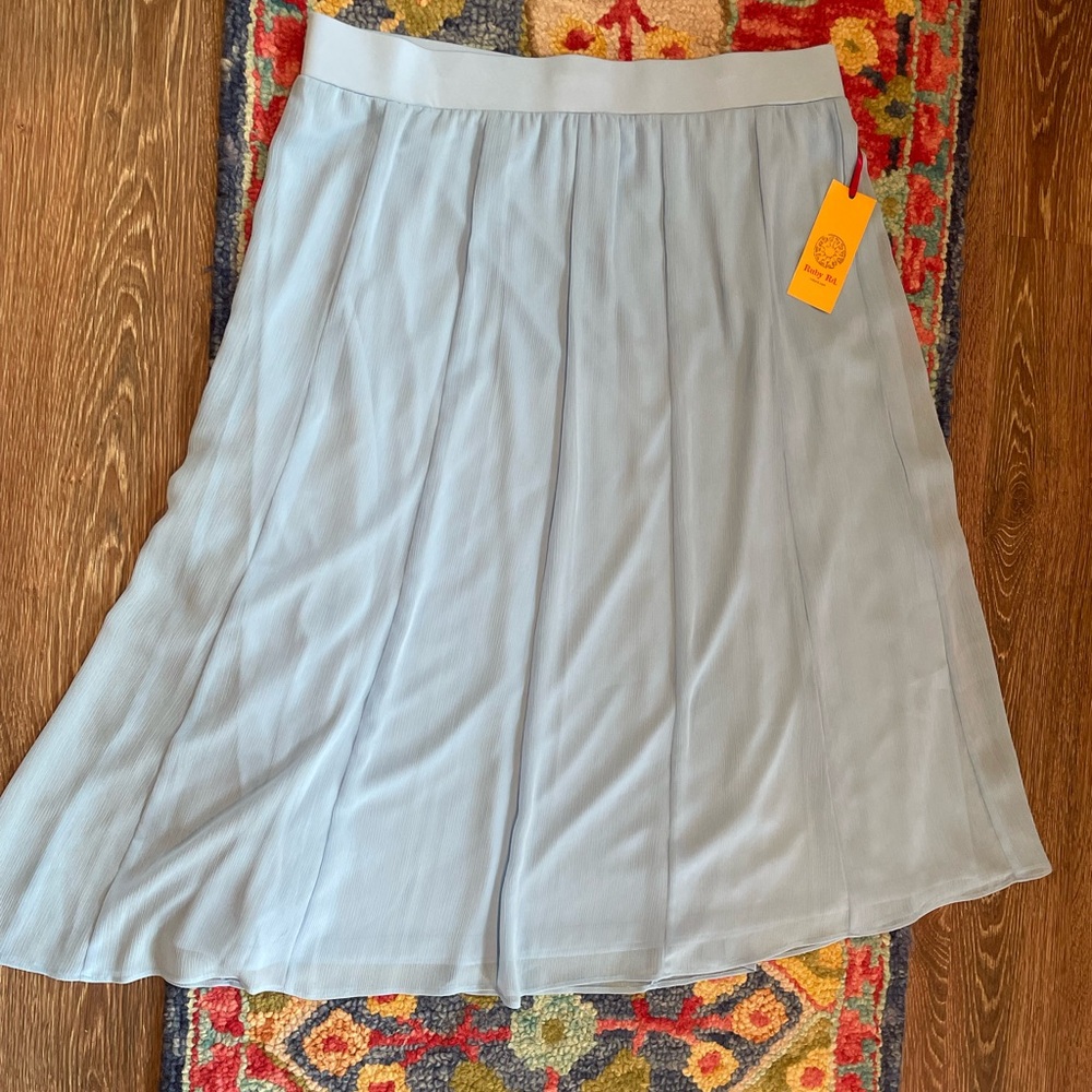 New Ruby Rd. Powder Blue Princess MIDI Skirt XL